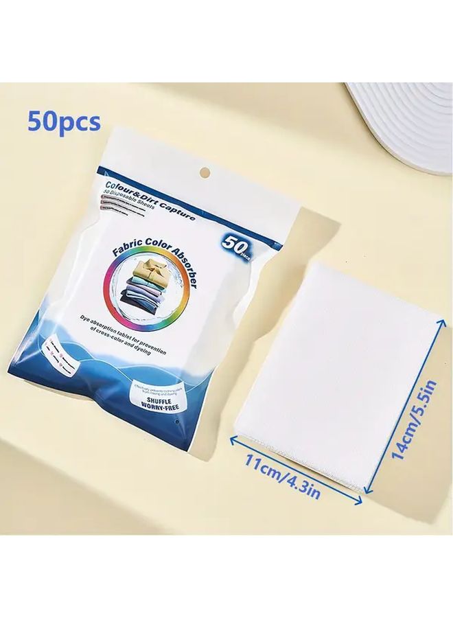 50pcs Laundry Color Catcher Sheets 14cm X 11cm Dye Capture Technology No Electricity Needed - Image 4